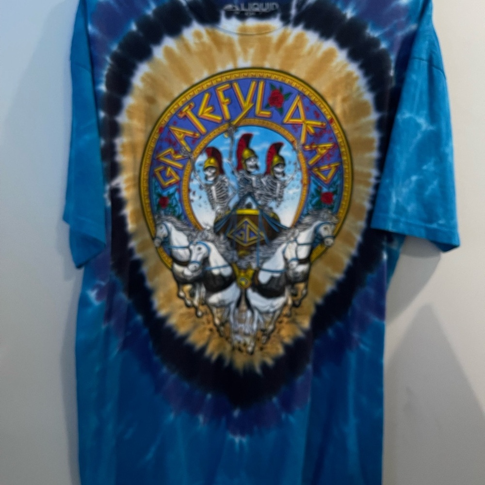 Liquid Blue Grateful Dead Tie-Dye Shirt